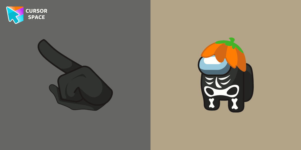 Among Us Skeleton Character cursor cursor pack